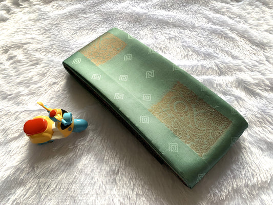 Vihara Silk Cotton Mint Green Saree